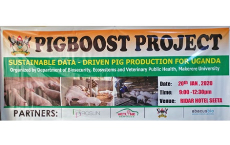 PigBoost project launch banner - Uganda