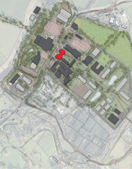 Map of the Roslin Innovation Centre and Campus buildings 