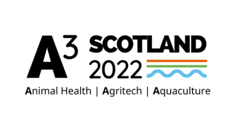 A3 Scotland 2022 Conference Edinburgh logo - Animal Health Agriculture Aquaculture