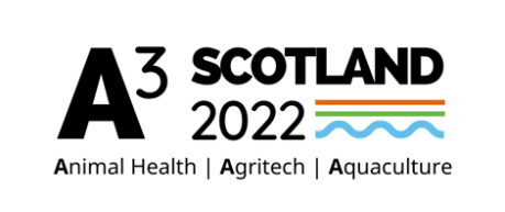 A3 Scotland 2022 logo - Animal Health, Agritech, Aquaculture