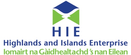 Highlands & Islands Enterprise logo - A3 Scotland 2022 sponsor
