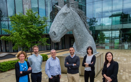 Members of Ingenza Ltd team outside Roslin Innovation Centre - credit Ingenza Ltd