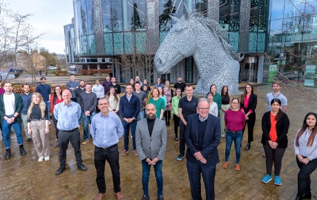 Ingenza team outside Roslin Innovation Centre, celebrate 20 years