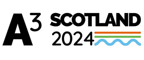 A3 Scotland 2024 Conference Edinburgh logo - Animal Health Agriculture Aquaculture
