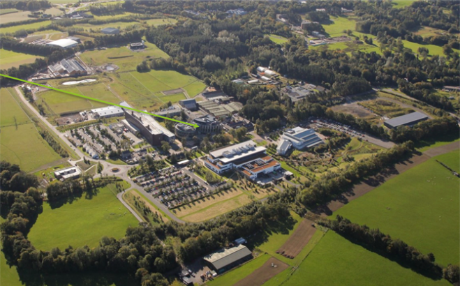 Easter Bush Campus aerial view - credit University of Edinburgh