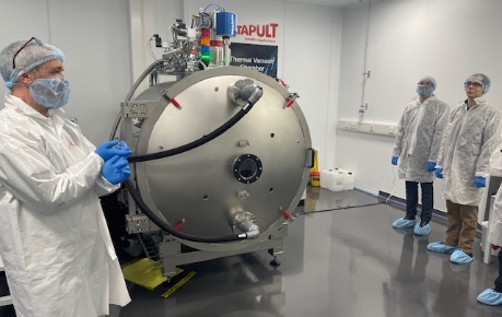 PhytoVenomics founders Tristan Farmer and co-founder Arvaan Mukherjee outside Roslin Innovation Centre