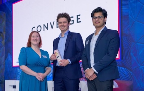 PhytoVenomics founders Tristan Farmer and co-founder Arvaan Mukherjee at the Scottish EDGE 2026 Awards