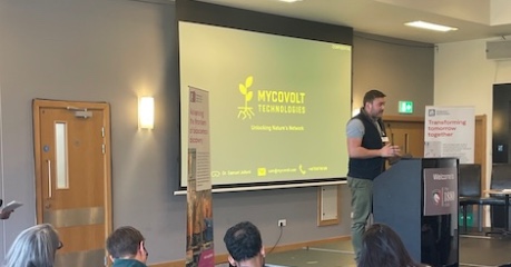 Sam Jellard, founder of Mycovolt Technologies - Roslin Innovation Centre tenant