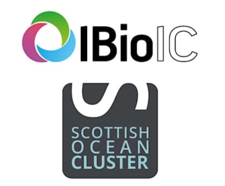 The Scottish Ocean Cluster and IBioIC logos