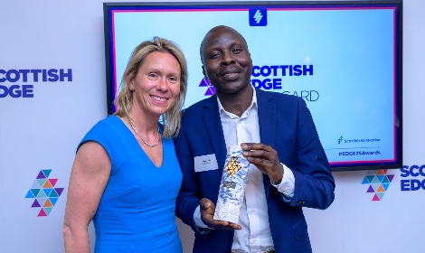 Aliyu Dala, CEO and founder of Raygonal Ltd at Scottish EDGE Awards