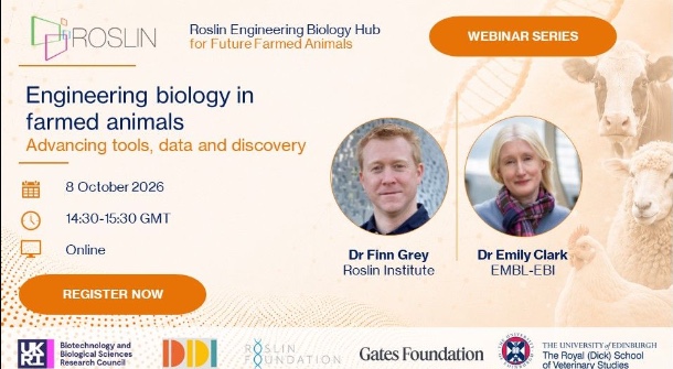 Engineering Biology in Farmed Animals webinar graphic